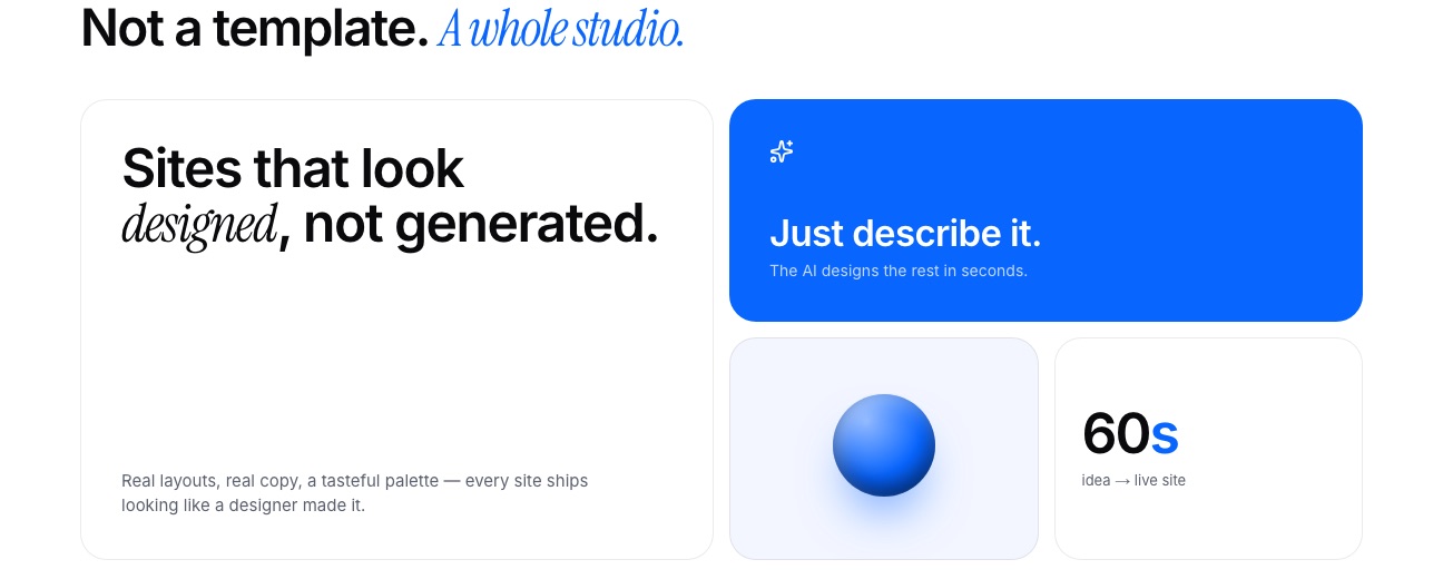 A cinematic brand in pure CSS
