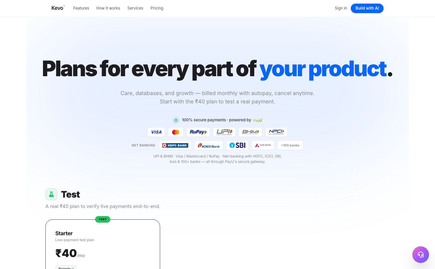 Direct-UPI stores for every website